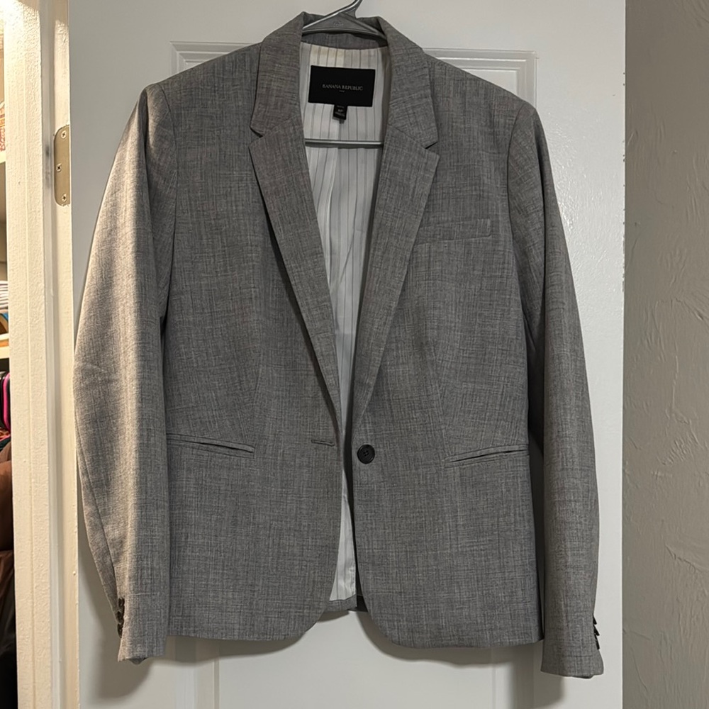 Gray Banana Republic Women’s Petite Blazer